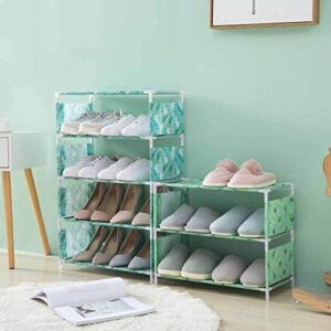 MFCHY Shoe Rack Storage Artifact Multi-Layer Fabric Shoe Rack Shoe Rack Rack Simple Shoe Rack Dust Door Storage (Color : C)