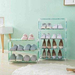 MFCHY Shoe Rack Storage Artifact Multi-Layer Fabric Shoe Rack Shoe Rack Rack Simple Shoe Rack Dust Door Storage (Color : C)