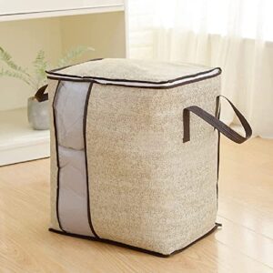 guagll large capacity quilt storage bag printed non woven foldable window handle storage bag for clothers quilt toys