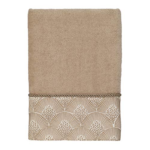 Avanti Linens - Hand Towel, Soft & Absorbent Cotton Towel (Deco Shell Collection, Rattan)