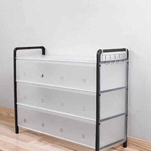 MFCHY Simple Dormitory Bedroom Space Multi-Layer Shoe Rack Multi-Function Household Dust-Proof Artifact Storage Shoes Rack