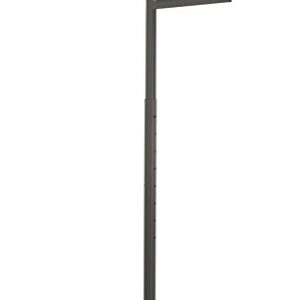 Only Garment Racks - Clothing Rack - Heavy Duty Textured Black Finish - 2 Way Clothes Rack, Adjustable Height Decorative Blade Arms, Perfect for Retail Clothing Store Display