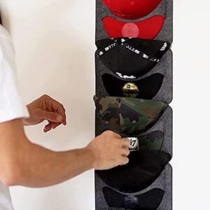 Hat Rack for Baseball Caps, 7 Pockets for Hat Organizer, Cap Display Rack, Hanging Hat Organizer to Keep Hat Shape, Hat Organizer Storage