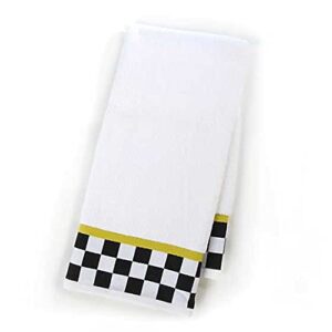 mackenzie-childs black and white check hand towel