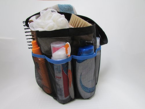 Shower Tote - ShowerMade Premium Quality Shower Caddy The Strongest Quick Dry Bag for your Washroom Accessories - Perfect Hanging Caddy for College, Dorm or Gym - Portable for Camping and Travelling