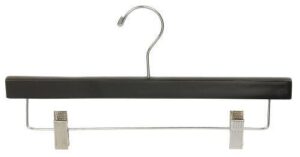 only hangers black wooden pant/skirt hanger (pack of 25)