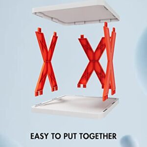 OLYGIFTS-Small Shoe Rack-Narrow Easy to Assemble Vertical Shoe Rack-Sturdy