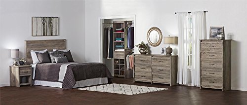 Ameriwood Home Bassinger Nightstand, Gray Oak