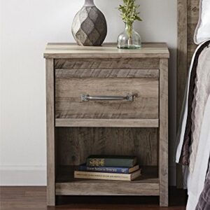 Ameriwood Home Bassinger Nightstand, Gray Oak