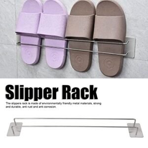 Milltrip Slippers Rack, Stainless Steel Shoes Rack Wall Mounted Punch Free Hanging Shoe Organizer for Home Hotel Bathroom Living Room