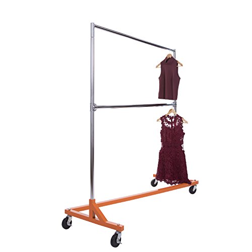 Econoco - Economy Z-Rack with Orange Base Includes Add-On Bar