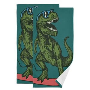 dinosaur kids hand towels bath towel 2pcs 28x14 inches towel for childrens gift