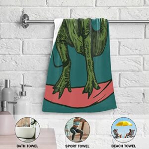 Dinosaur Kids Hand Towels Bath Towel 2Pcs 28x14 Inches Towel for Childrens Gift