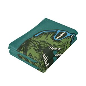 Dinosaur Kids Hand Towels Bath Towel 2Pcs 28x14 Inches Towel for Childrens Gift