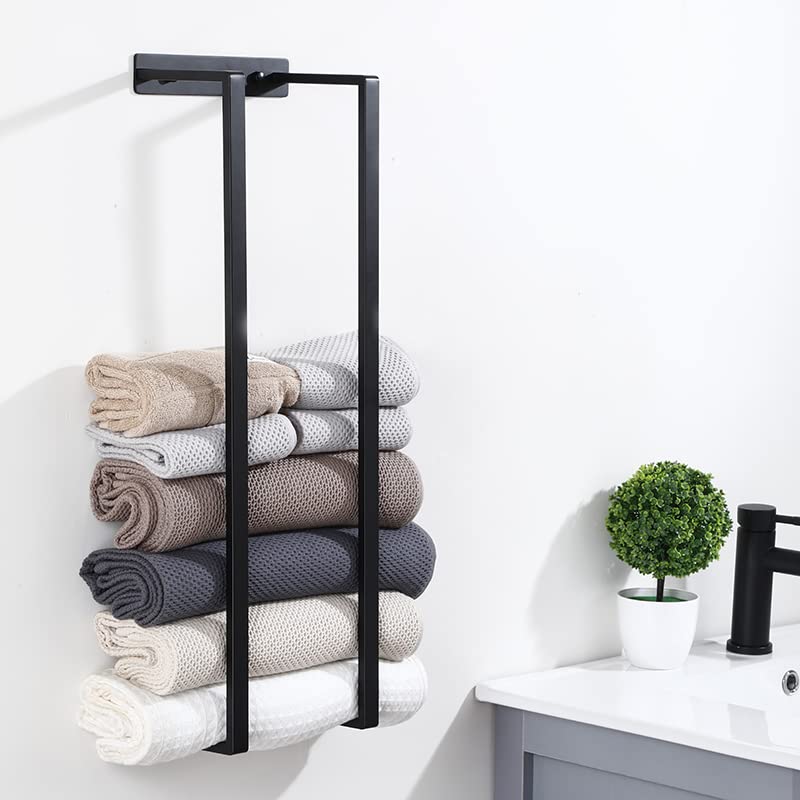 Avocrafts Bathroom Wall Towel Rack, Bathroom Organization, Bath Towel Holder, Wall Towel Storage, Mounted Towel Rack Holder