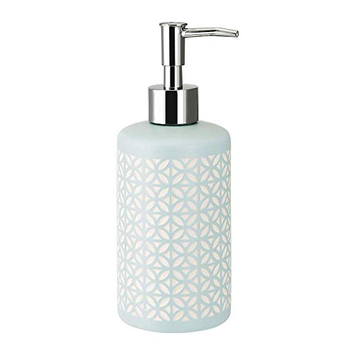 Allure Home Creation Felix 4-Piece Ceramic Bathroom Accessory Set Aqua