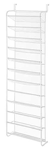 Whitmor Spacemaker 10-Tier Tower & White 36-Pair Over The Door Shoe Organizer