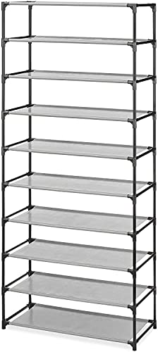 Whitmor Spacemaker 10-Tier Tower & White 36-Pair Over The Door Shoe Organizer