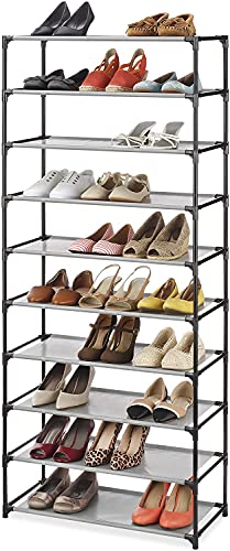 Whitmor Spacemaker 10-Tier Tower & White 36-Pair Over The Door Shoe Organizer