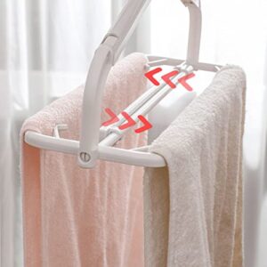 3 Layer Foldable Magic Hangers Thicken Durable Non-Slip Magic Hangers for Bedspreads Tablecloths Linens