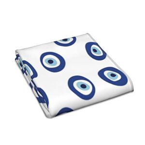 BULEJA Skin-Friendly Absorbent Towel Highly Absorbent, Bathroom Towels, Super Soft Towel, Evil Eyes Hand Towel Luxury Towels for Bathroom,Premium Quality Perfect for Daily Use -12x27.5 inch