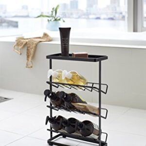 Yamazaki Home Dispenser Free Standing Shower Caddy-Bathroom Organizer Storage Holder | Steel, One Size, Black