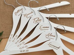 bride hanger, wedding hanger, wedding gift, personalized bride hanger, honor maid, bridesmaid, doctor, graduation dress hanger