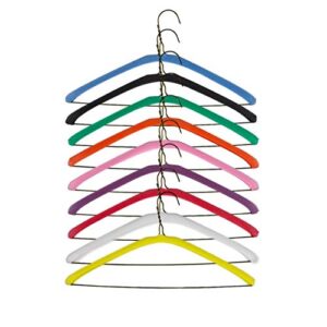 foam hanger covers by ultra essentials - designed for wire, plastic, and wooden hangers, hang trousers, coats, shirts, tank tops, & dresses, closet organizer, hanger rack compatible, 45 count, orange
