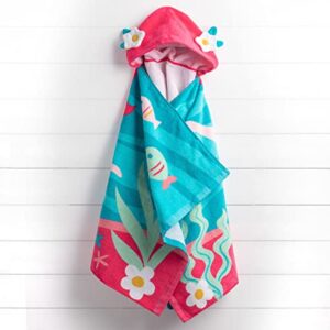 Stephen Joseph girls HOODED TOWEL, Mermaid, 46 X24 US