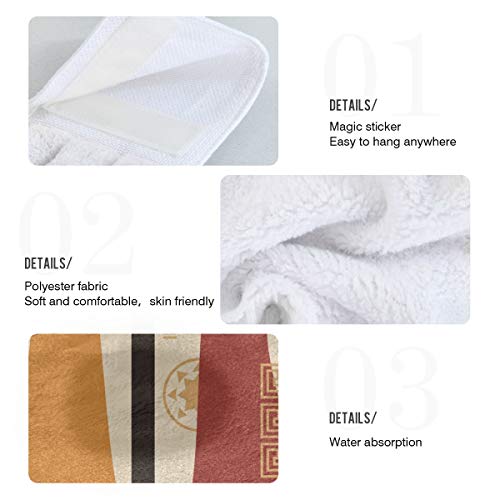 DOMIKING Absorbent Hanging Kitchen Hand Towels - Beautiful African American Women Dishcloths Decorative Hang Cloth Tie Towels for Farmhouse Housewarming Laundry Room