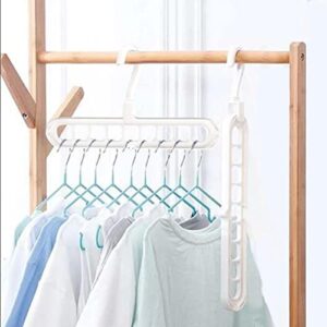 Space Saving Hangers | Multifunctional Shirt Hangers Space Saving | Closet Accessories Coat Closet Organizers and Storage with 9 Holes for Heavy Clothes Moluo