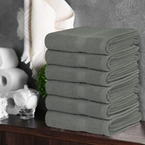 Utopia Towels Bundle of 10 Premium Hand Towels & Bath Towels - 6 Pack Large Hand Towels, 16"x28" - 4 Pack Luxurious Bath Towels, 27"x54" - 600 GSM Ultra Soft Towels (Grey)