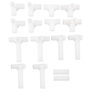 uxcell shoe rack accessories connectors set, 13mm inner diameter for repair assembled wardrobe, replacement of parts 16 pcs