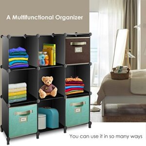 TomCare Cube Storage 9-Cube Book Shelf Storage Shelves Cube Organizer Closet Organizer