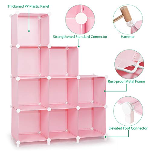 TomCare Cube Storage 9-Cube Book Shelf Storage Shelves Cube Organizer Closet Organizer