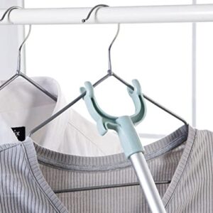 BESPORTBLE Closet Pole Closet Reacher Pole Clothing Hanger Shepherds Hook Telescoping Closet Pole Garment Poles for Closet Shelf Ceiling Closet Rod Extender Hanging