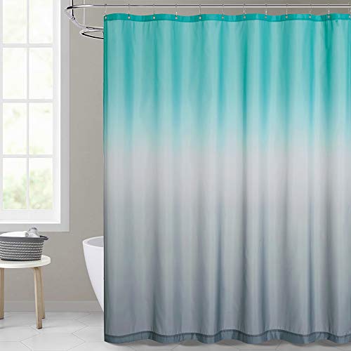 KGORGE Gradient Color Shower Curtain Bundles Bath Mat