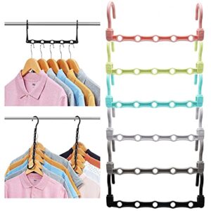 closet organizers and storage, 12 pack multifunctional closet storage organizer, magic closet organization clothes hanger, for heavy clothes, shirts, pants, dresses, dorm room essentials