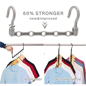 Closet Organizers and Storage, 12 Pack Multifunctional Closet Storage Organizer, Magic Closet Organization Clothes Hanger, for Heavy Clothes, Shirts, Pants, Dresses, Dorm Room Essentials