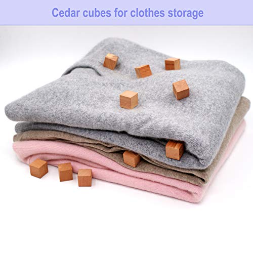 Brite Lightingtech Cedar Blocks for Clothes Storage, Red Cedar Planks and Cedar Cubes for Closets and Drawers Total 26PC