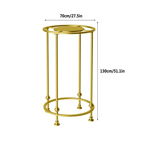 Round Freestanding Rack,Gold Clothing Rack Retail Display Heavy Duty Clothes Garment Rack,Multi-Purpose Hanging Rod