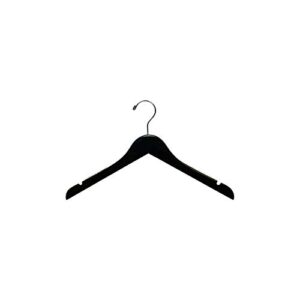 black petite top hanger with notches & rubber strips box of 25 by the great american hanger company