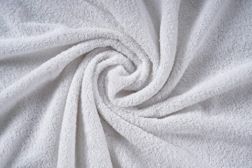 LANE LINEN White Bath Towels for Bathroom Set-24 PC Bathroom Oversize 2 Sheets Large 4 Towel 6 Hand 8 Washcloths Fingertip Towels-White Towels Sets