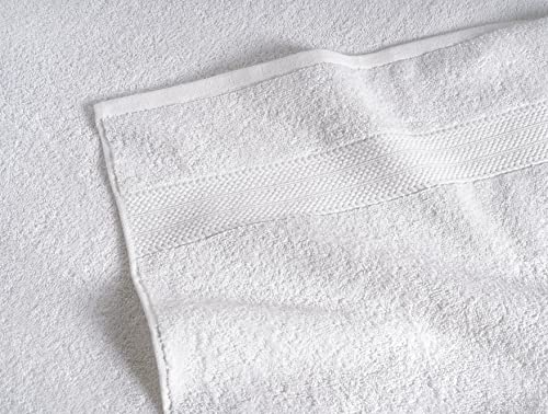 LANE LINEN White Bath Towels for Bathroom Set-24 PC Bathroom Oversize 2 Sheets Large 4 Towel 6 Hand 8 Washcloths Fingertip Towels-White Towels Sets