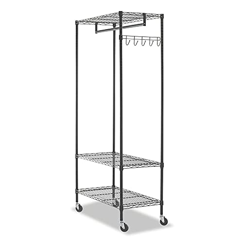 Alera ALEGR363618BL 30 Garments Wire Shelving Garment Rack - Black