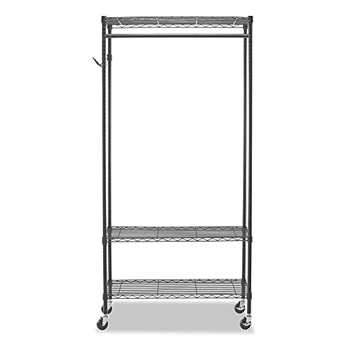 Alera ALEGR363618BL 30 Garments Wire Shelving Garment Rack - Black