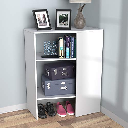 ClosetMaid SuiteSymphony Wood Corner Shelf Unit, 2 Shelves, Adjustable, Stacking, For Storage, Closet, Clothes, Shoes, Décor, Pure White, 41.13" X 19.63" X 31.75" Corner Unit