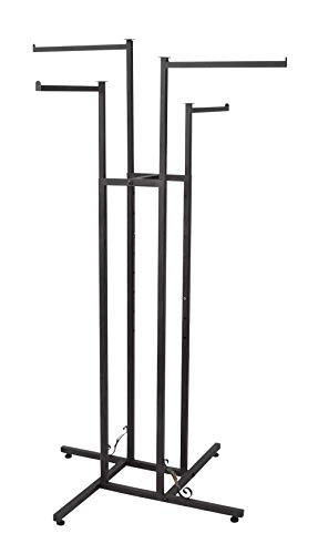 4-Way Clothes Rack - Straight Arms - Vintage Boutique Style