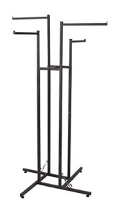 4-way clothes rack - straight arms - vintage boutique style