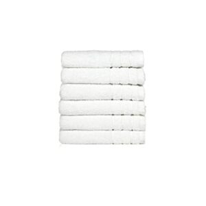 atelier cotton - hand towel 0 turkish hand towel cotton bathroom hand towels 600 gsm soft hand towels turkish towels for bathroom 16 x 28 inches hand towels set of 6 quick dry towel - white